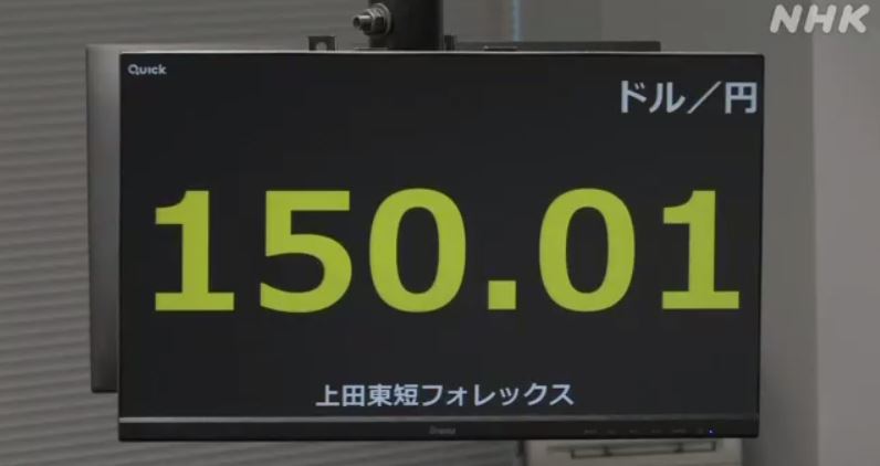 １ドル１５０円